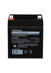 ����������� ��������-��������� GoPower LA-1245 12V 4.5Ah ������ T1/ F1