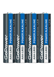 ��������� GoPower LR03 AAA BOX20 Shrink 4 Alkaline 1.5V (4/20/640)