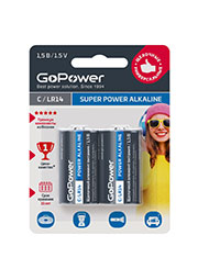 ��������� GoPower LR14 C BL2 Alkaline 1.5V (2/12/192)
