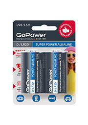 ��������� GoPower LR20 D BL2 Alkaline 1.5V (2/12/96)