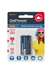 ��������� GoPower ����� 6LR61 BL1 Alkaline 9V (1/10/240)