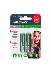 ����������� ������� GoPower HR6 AA BL2 NI-MH 1300mAh (2/20/240)