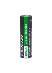 ����������� Li-ion GoPower ICR18650 PC1 3.7V 1800mAh �/� ���.����. (1/