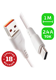 ������ GoPower GP01T USB (m)-Type-C (m) 1� 2.4A ��� ����� (1/200/800)