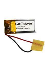 ����������� Li-Pol GoPower LP401225 PK1 3.7V 90mAh �/� (1/250)