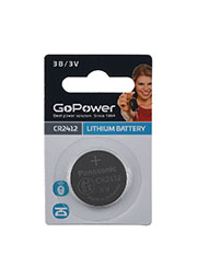  GoPower CR2412 BL1 Lithium 3V (1 5 500)