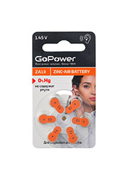 ��������� GoPower ZA13 BL6 Zinc Air (6/60/600/3000)