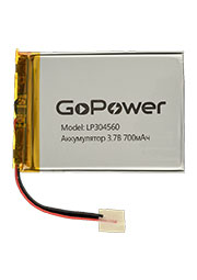 ����������� Li-Pol GoPower LP304560 PK1 3.7V 700mAh �/� (1/10)