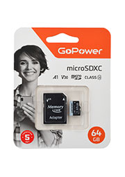   micro b SD  b  GoPower 64GB Class10 70   V30  