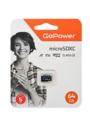   microSD GoPower 64GB Class10 70 / V30  