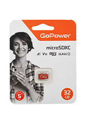   micro b SD  b  GoPower 32GB Class10 UHS-I (U3) 80   V10 