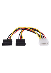 ������ GoPower MOLEX (m)-2SATA (f) 0.2� PVC RoHS � ������ (1/500)