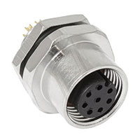 M12-8BF, Металлический блочный разъём RUICHI M12-8BF, вилка, IP67