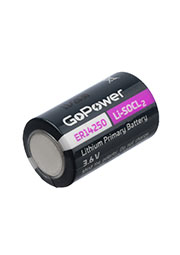 ��������� GoPower ER14250 1/2AA PC1 Li-SOCl2 3.6V ��� ������� (1/10/50