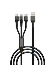  GoPower GP21-3-1.2M USB (m)-Type-C/Lightning/microUSB (m) 1.2