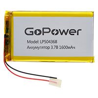 LP504368 PK1 3.7V 1600mAh �/� (1/10), ����������� Li-Pol  3.7� 1600��� � �������