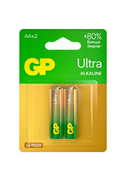 GP 15AUA21-2CRSBC2, ��������� AA 2 ��. �� �������� Ultra Alkaline G-Tech