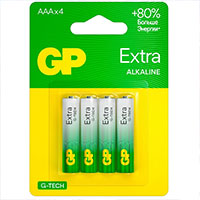 GP 24AXA21-2CRSBC4, ��������� A�A 4 ��. �� �������� Extra Alkaline G-Tech