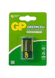GP 1604GLF-2CR1, ������� ���������  GP GreenCell 9V ����� 1 ��. � ��������