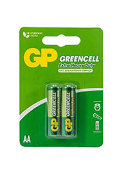 GP 15G-2CR2, ������� ���������  GP GreenCell 15G AA 2 ��. � �������