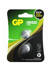 GP CR2032-2CRU20, ��������� GP Lithium CR2032 2 ��. � ��������