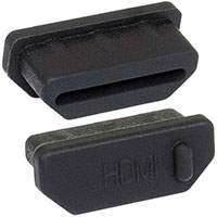Rubber plug HDMI 01 black, �������� ��������� RUICHI ��� HDMI 02, -55...+80  C, ������