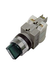 CA25-SS211N(G), переключатель c подсветкой Ф25 зел