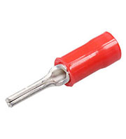 165143-0, PLASTI-GRIP0, клемма шпилька изолированная красная на провод 0.3-1.4мм2