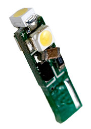 AR-T5-3S0519-12V WHITE, Автолампа белая 6000-7000К. Питание 10-16V DC