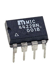 MIC4422BN, 9A Peak Low-Side MOSFET 8-Pin PDIP