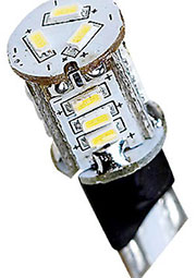 AR-T10 15Led3014-12v White, Ав.лампа белая Питание 10-30V DC.Мощ.0.7вт