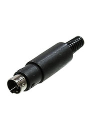 1-400, разъем mini DIN 3 pin штекер пластик на кабель