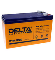 DTM 1207, аккумулятор 12В 7Ач 151х65х94
