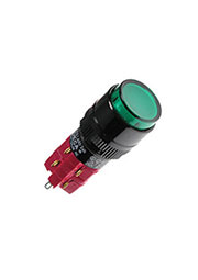D16LAR1-2ABKG, кнопка с фиксацией и LED подсветкой 250В 5А