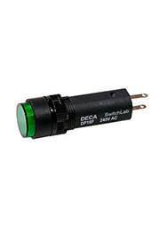 ADP16F4-0R0-E1QG, индикатор светодиодный зеленый 220В 3А