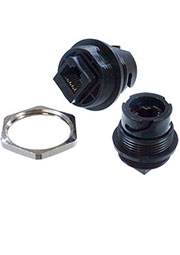 1738601-1, RJ45 розетка на панель 8P8C экранированная Cat.5e