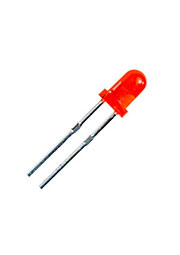 ARL-3514URD-150MCD, светодиод диффузный красный, 3 мм (1.8-2.3В)