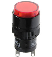 D16PLR1-000KR, индикатор светодиодный красный 24В