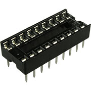SCS-18, панелька для микросхем DIP 18 контактов (125-318)