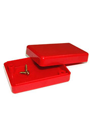 BOX-KA08, корпус пластик.красный65,5х45,5х25мм
