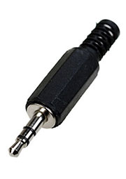 1-041 (NP-107), штекер аудио 3.5мм стерео пластик на кабель