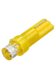 ARL-T5 YELLOW FLAT 5MM LED, (12V,W1.2W Wedge) ARL (авт.лампы)