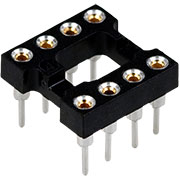 2-1571552-2, панелька для микросхем TRS-8 DIP цанговая (1437539-6 808-AG11D-ESL-LF)