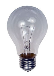 60A1/CL/E27, Лампа 60Вт, прозрачная, цоколь E27, D=60mm