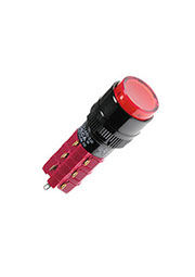 D16LAR1-3ABGR, Переключатель кнопочный с фиксацией 250В/5А подсветка неоновая