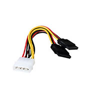 CC-SATA-PSY, Кабель питания SATAY, 15см, 4pin/15pin, на 2 устр., пакет