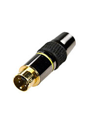 1-414G, разъем mini DIN 4 pin (s-vhs) шт металл позол. на кабель