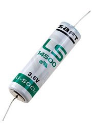 LS14500CNA, батарейка SAFT3.6В, литий, (LR06), 1 шт. с выводами