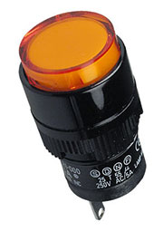D16PLR1-000KO, индикатор светодиодный оранжевый 24В