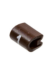 EC0179-000, 05811101, маркер  1  для кабеля 2-3,2мм коричневый